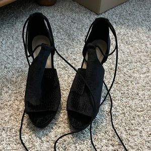 Black Velvet ALDO heels